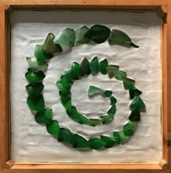 Green-snake-framed